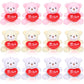 Kasyat 12 Pieces Valentine'S Day Mini Bear Toy 3.5 Inch Plush Stuffed Tiny Bears Keychain With I Love You Heart Animals Plush Fo
