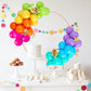 Rainbow Balloons, 50Pcs Multicolor Rainbow Balloons Arch In Blue Green Purple Yellow Orange Hot Pink Latex Balloons For Birthday