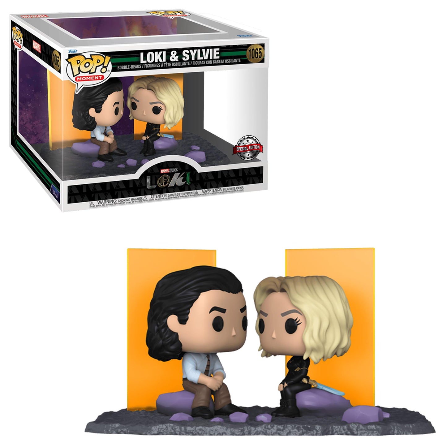 Funko POP! Moment Marvel #1065 Loki and Sylvie 2-Pack Vinyl Multicolor Collectible Figure