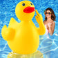 Hungdao 4 Feet Giant Inflatable Duck Huge Funny Rubber Duck Large Blow Up Duck Inflatable Duck Pool Float For Summer Beach Swimm