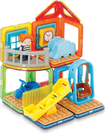 Magformers - Town Ice Cream Shop Set, Multicolor, Magnetic Building Tiles, Blocks - Educational Magnetic Building Stem Toy