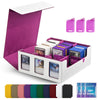 Uaono Card Storage Box For Trading Cards, 1800+ Commander Deck Box For Mtg With Display Window, Toploader Card Case Fits Magic T