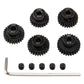 5Pack ShareGoo Steel 48P 3.175mm Pinion Gear Sets 23T 24T 25T 26T 27T fit 3.175mm (1/8-Inch) Shaft Compatible with Arrma HPI Kyo