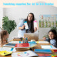 THSLSFX 29Pcs Colorful Multiplication & Division Flash Cards with 4 Dry Erase Pens - Fun Learning for 1st to 3rd Grades, 5.3x