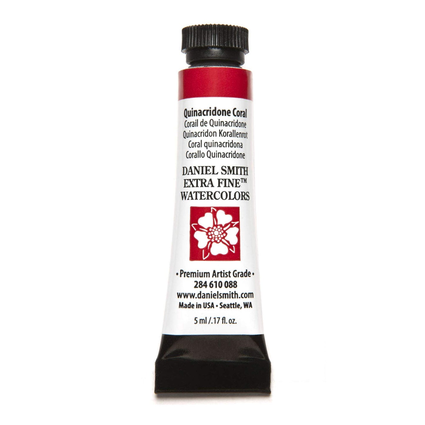 Daniel Smith Extra Fine Watercolor Paint, 5Ml Tube, Quinacridone Coral, 284610088