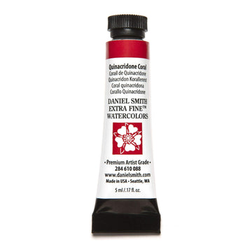 Daniel Smith Extra Fine Watercolor Paint, 5Ml Tube, Quinacridone Coral, 284610088