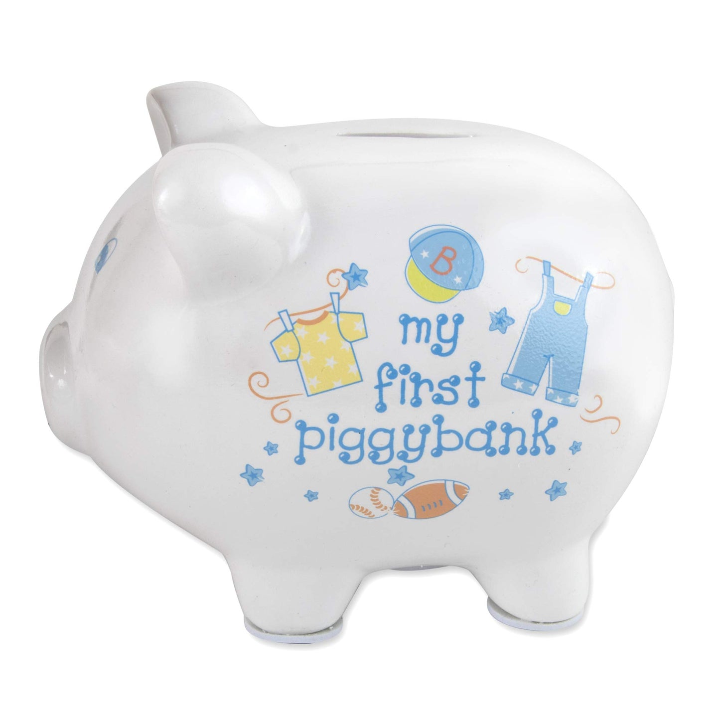 Baby Essentials My First Piggy Bank, Baby'S First Piggy Banks For Boys And Girls (Blue)