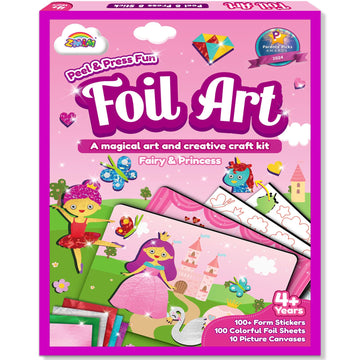 Zmlm Foil Art Kit For Kids - Arts Crafts Fun Mess Free Activity, Gifts For Ages 4 5 6 7 8 9 Girls Boys, Crafts For Kids Creative Birthday Easter Valentines Gifts Toys (Princess)