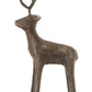 Creative Co-Op Metal Standing Deer Figures And Figurines, Grey