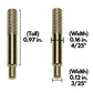 WE Games Cribbage Board Pegs Set of 9 - Metal Machined in Brass, Silver & Black with Travel Pouch - Model 326105