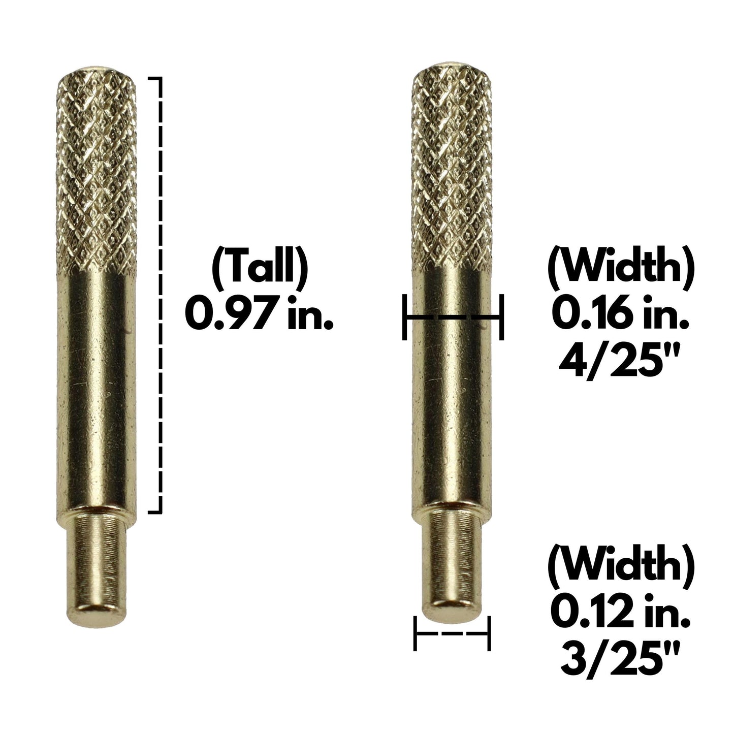 WE Games Cribbage Board Pegs Set of 9 - Metal Machined in Brass, Silver & Black with Travel Pouch - Model 326105