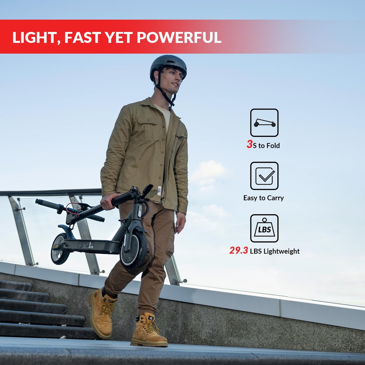 INVANTI E30 Electric Scooter with Smart APP  19.9 Miles Range & 18 MPH  350W Motor  8.5 Solid Tires  Rear Suspension and Turn Signals  Foldable Electric Scooter for mature-themeds and Teens