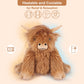 SuzziPals Heatable Highland Cow Plushie, Lavender Scented, Brown, Microwavable Heating Pad for Stress Relief and Relaxation