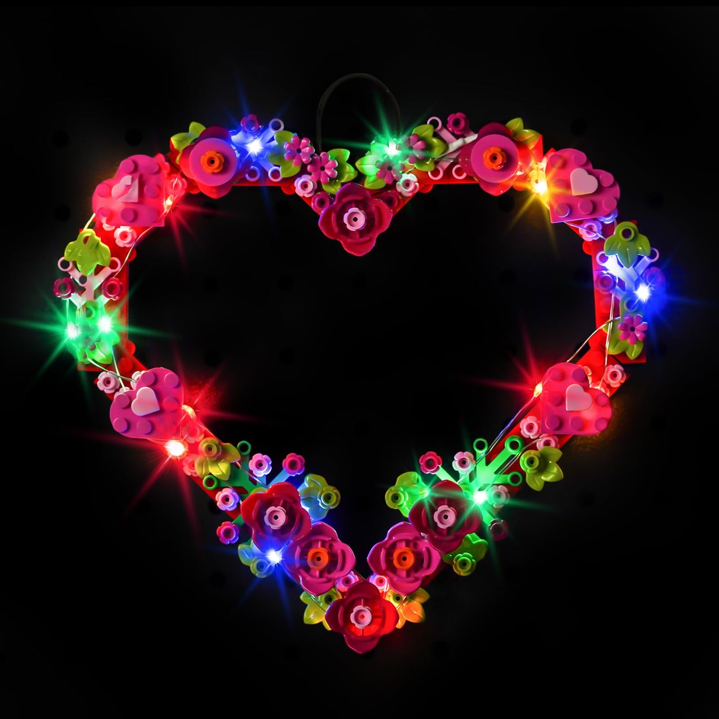 Hilighting Upgraded Led Light Kit Compatible With Lego Heart Ornament Building Set, Lights Decoration Compatible With Lego 40638