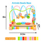 Bead Maze For Babies 6-12 Months,Wooden Educational Abacus Beads Circle Toddler Toys - Colorful Roller Coaster Activity Game,Great Gift For Babies Toddlers Girls And Boys