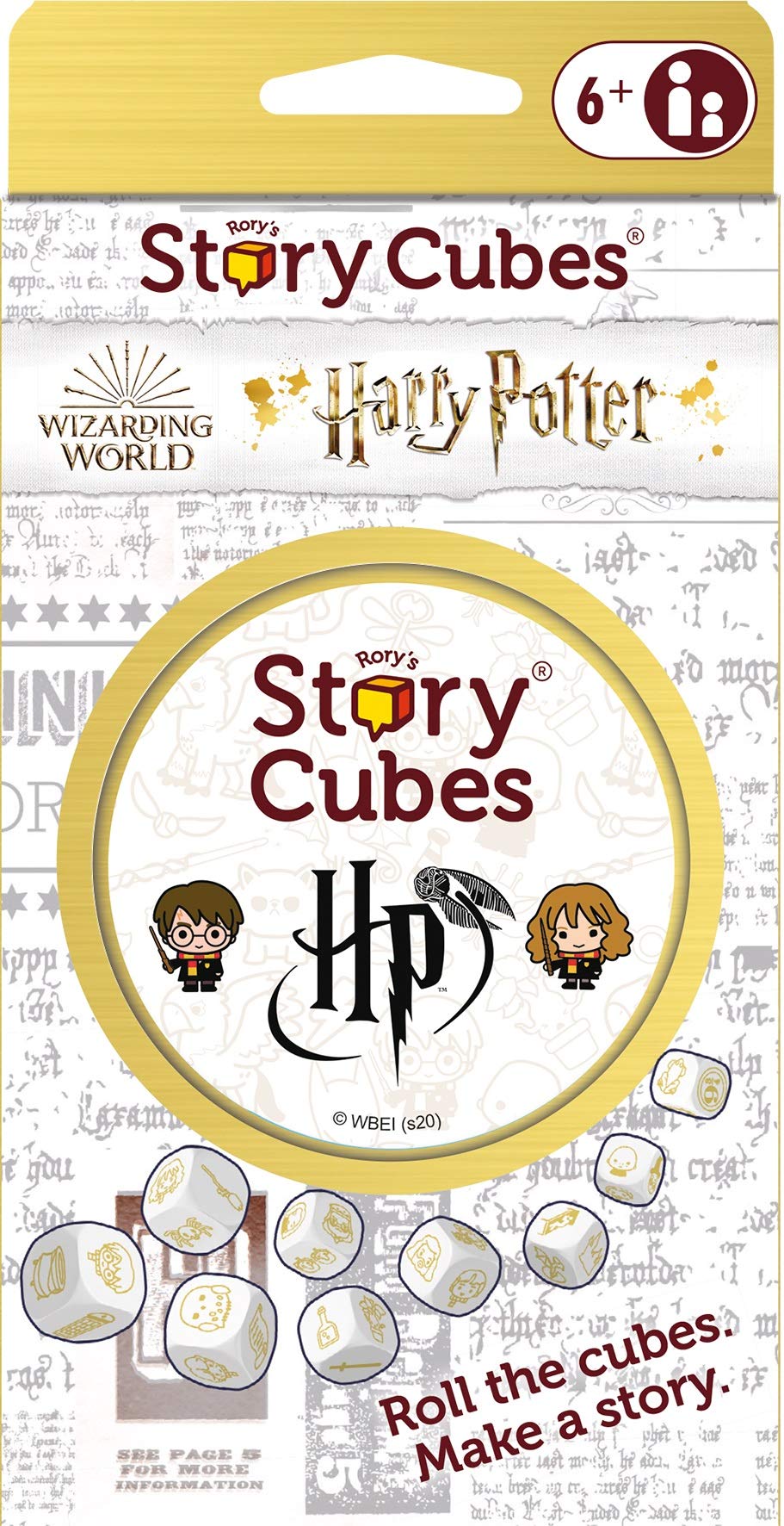 Zygomatic Rory's Story Cubes Harry Potter Dice Game - Eco Blister, Mixed Colours, Ages 6+, 1+ Players, Model ASMRSC307EN