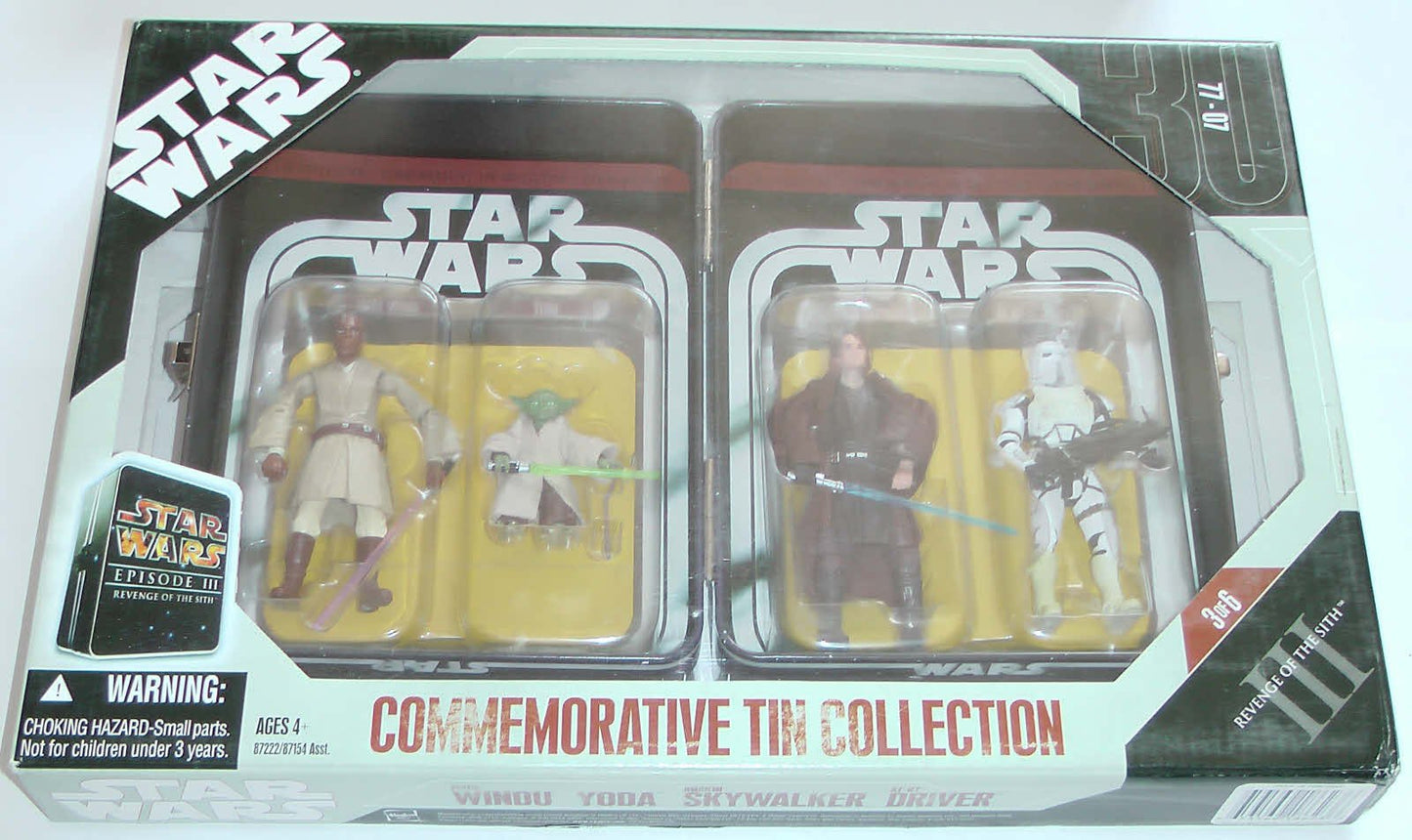 Hasbro Star Wars Episode Iii 3 Collectible Tin Action Figure Set Revenge Of The Sith