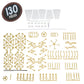 Heebie Jeebies Wind Walker Stem Activity- Mini Jansen Strandbeest Diy Model Kit Sculpture- Develop Problem-Solving, Creative Thi