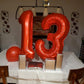 Paticool 40 Inch Red Number Balloon 2, Large Number Foil Balloons Mylar For Girl Boy Birthday Party Celebration Decorations Supp