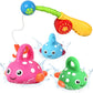 Fajiabao Baby Bath Toys For Kids Ages 1-3 Mold Free Water Toys No Hole Fishing Games Bathtub Toys For Toddler 2-4 Shower Toys Baby Gift For Boys Girls Age 1 2 3 4 5 6(Color Random)