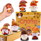JOINBO Thanksgiving Gnomes Squishies - 6 Pack Soft Stress Relief Toys, Small, Brown, PU Material, Perfect Party Favor for Kids