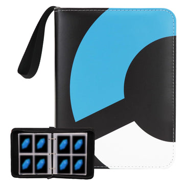 Card Binder 4-Pocket  400 Pockets Fashion Design Trading Card Holder for Sports Card enhanced Card Book Sturdy Card Holder (Blue  400 Card)