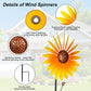2 Packs Wind Spinners Outdoor, Sunflower Decor Windmill For Yard, Pinwheels, Wind Spinners For Yard Garden, Outdoor Metal Wind S