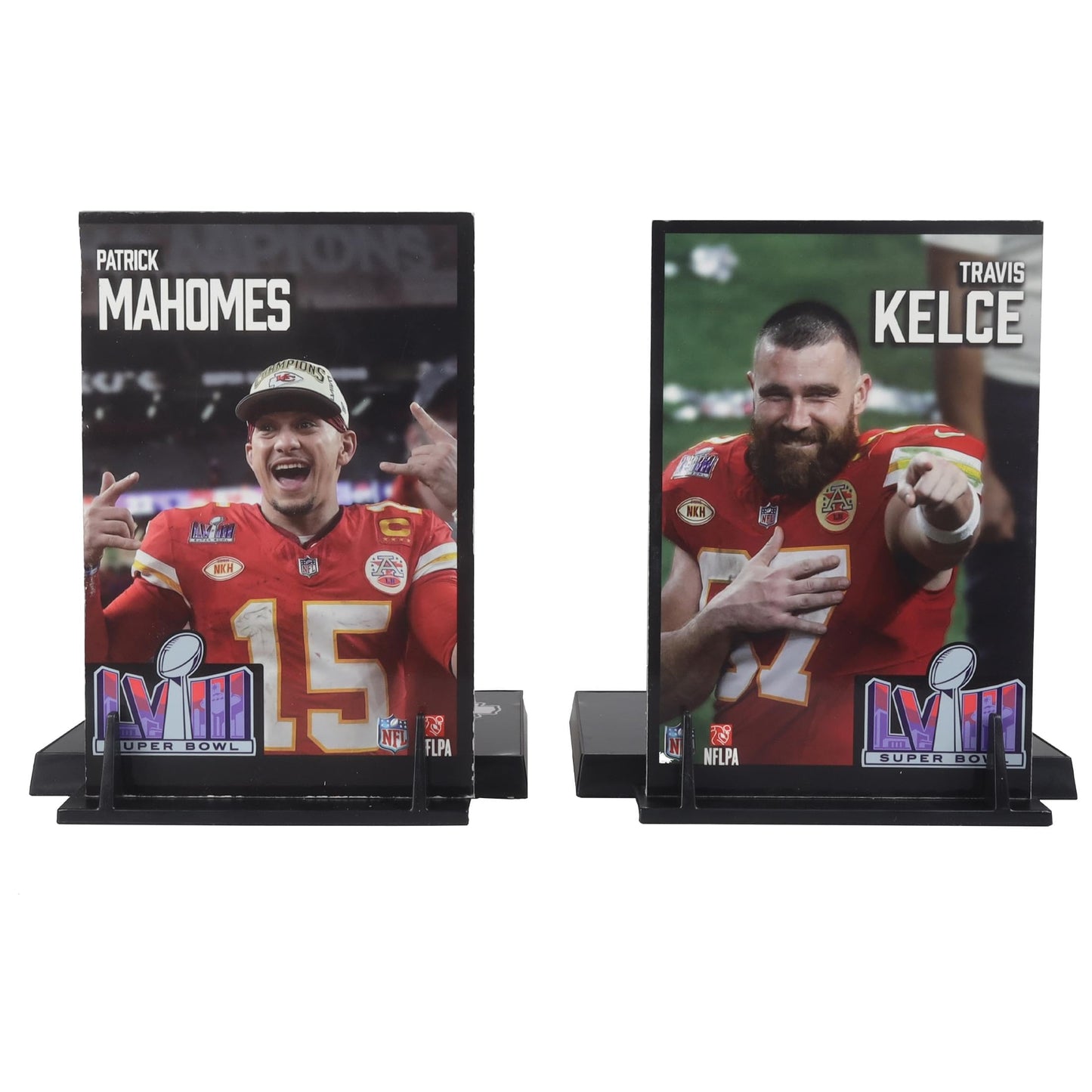 McFarlane Toys NFL 7" Figure 2-Pack - Travis Kelce & Patrick Mahomes - Multi-colored - Model MCF-10387-C - Collectible Action Figures