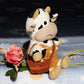 Smy Linuue Cute Soft Plush Cow Toy Kids Birthday Gift 12 Inch Cow Plush Stuffed Animal Toy For Kids