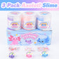 3 Pack Axolotl Cloud Slime, with Pink, Blue, Purple Axolotl Charms, Scented Slime Party Favor for Girls & Boys, Super Soft, Idea