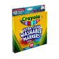 Crayola Ultra Clean Washable Markers, Tropical, 10 Count, Multi Color, Ideal Gift for Kids, Model 58-7856