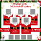 Outus 50 Pieces Christmas Scratch Off Cards Stickers Christmas Hawaii Party Games Vouchers Festive Raffle Tickets Holiday Business Prize Drawings For Kids Adults Families Events Groups (Santa)