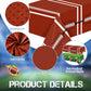 Preboun 2 Pack Football Tablecloth Plastic Football Field Tablecloth Disposable Football Table Cover Football Party Decoration T