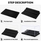 Minifigure Display Case For Action Figures Blocks, Clear Dustproof Acrylic Display Box Storage With 3 Movable Steps Gifts For Ch