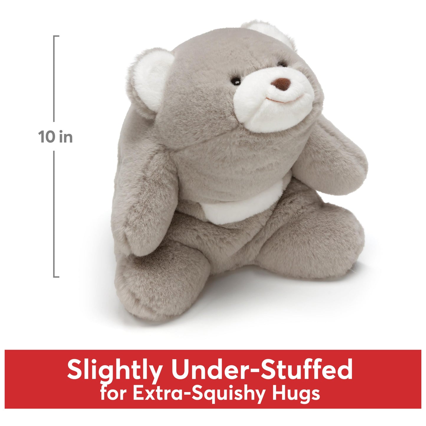GUND Original Snuffles Teddy Bear, 10” Gray Stuffed Animal, Soft Polyester, Ages 1+ - Model 6050369