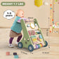 Wooden Baby Walker Wheels,Baby Push Walker For Babies 12 Months+ Montessori,Toddler Walker Push Toy Wooden Activity Walker For B