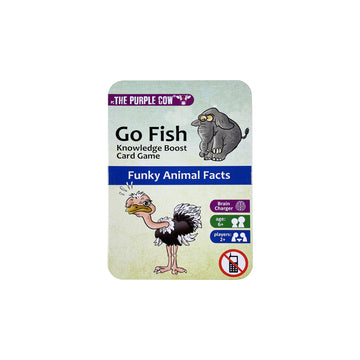 The Purple Cow Go Fish! - Funky Animals Facts - The Classic Card Game With A General Knowledge Boost For Kids & Families Ages 6+