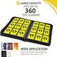 Trading Card Binder 9 Pocket  360 Pockets Trading Card Holder Book  enhanced PU Cover Zip Folder Binder  Side Loading Carrying Case Binder Album for TCG  MTG Sports Cards  Game Cards (Black)