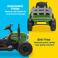Kidzone 12V7AH enhanced Version w/EVA Treaded Tires Dual 35W Motors Boost Power Torque Remote Control Electric Tractor w/Trailer Toddler Ride On Toy 3-Gear-Shift  7-LED Lights Bluetooth  Dark Green