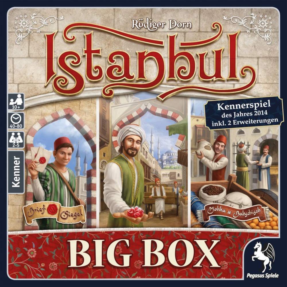 Alderac Entertainment Group (Aeg) Istanbul Big Box - Board Game, Collect Gems, Be A Master Merchant, 2 To 5 Players, 40 To 60 Mi