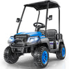 R9 24V Kids Golf Cart, 4 Seats, 4WD Kids Electric Car w/Remote Control, Spring Suspension, Multimedia Functions Including Music,