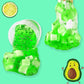 Azeperoy Premade Crystal Slime Set - Green Jelly Cube, Soft & Non-Sticky, Includes 6 Add-ins, Perfect Party Favors for Kids