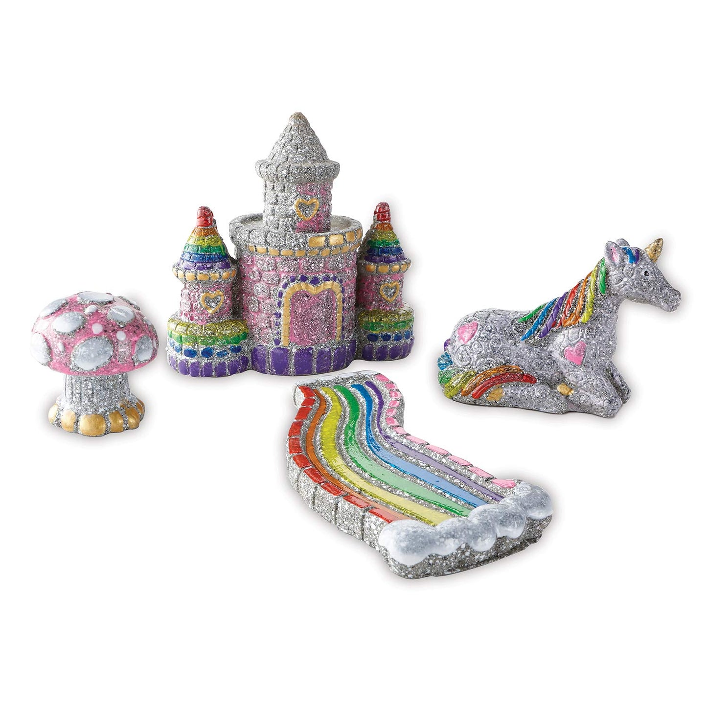 MindWare Paint Your Own Stone Unicorn Garden Kit – Weather-Resistant Rocks, 22.5 cm x 6.25 cm x 25 cm, Multicolor, Ages 8+