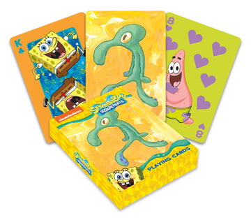 Aquarius Spongebob Bold And Brash Playing Cards-Spongebob Themed Deck Of Cards For Your Favorite Card Games - Officially License
