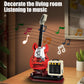 Xydongtong Guitar Music Interactive Building Set For Music Lovers, Diy Guitar Model Toy Compatible With Lego,Reverb Amplifier &