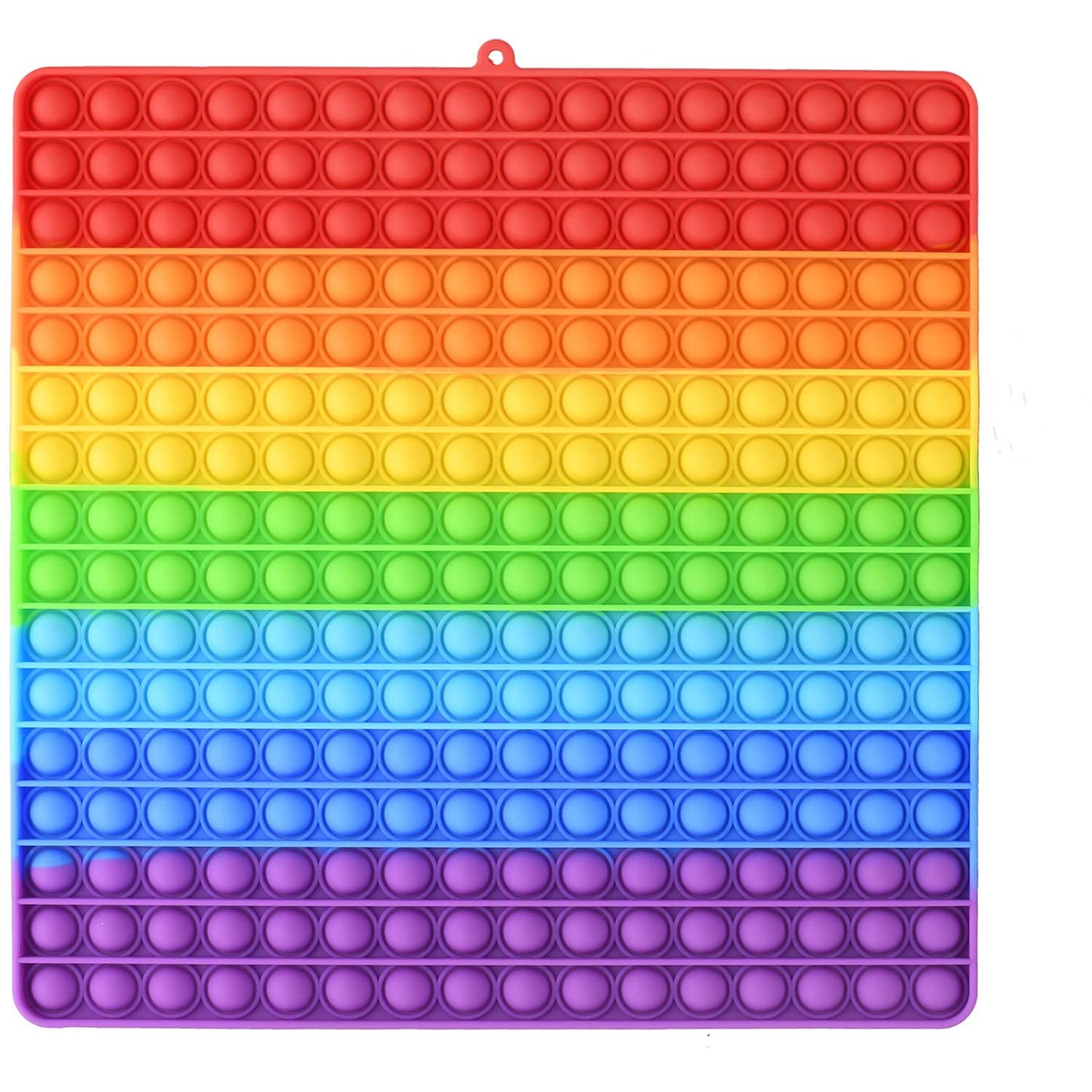 BFUHST Large Bubble Fidget Toy, 12 Inch Jumbo Silicone Stress Reliever, Rainbow Color, Model BF21070002T