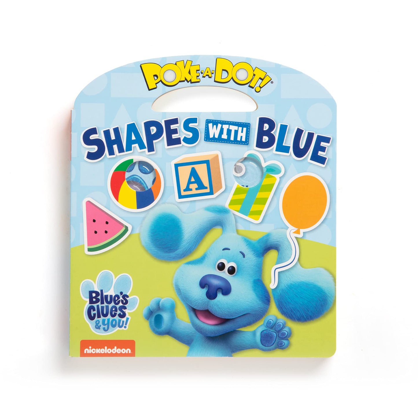 Melissa & Doug Poke-A-Dot Children's Book - Shapes with Blue, Multi, 8"x7"x0.75", Model 33006, FSC Certified
