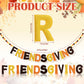Breling 8ft Friendsgiving Banner Felt Ball Garlands Friendsgiving Party Decor Pre-strung Orange Yellow Brown Felt Banner for Fal