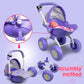 Doll Stroller Toy Anivia Realistic Doll Stroller Heart Design Gifts For Toddlers And Girls Foldable Baby Doll Stroller Toy (Dt301Purple)