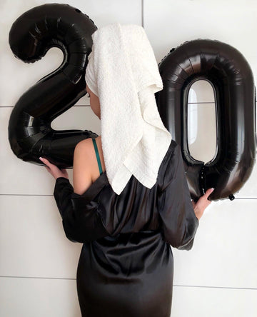 Black Number Balloon 40 Inch, 0 Number Balloons, 10 20 30 40 50 60 70 80 Numbers Balloon Birthday Decorations, Black Party Suppl